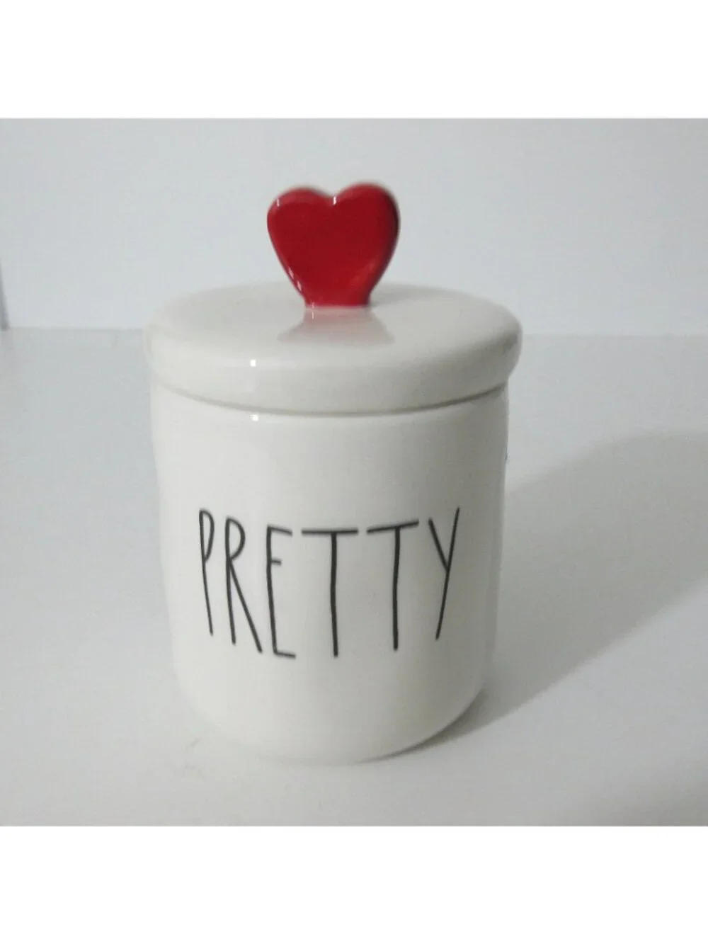 Rae Dunn Artisan Colectioln Small Ceramic Canister Jar w/ Lid 